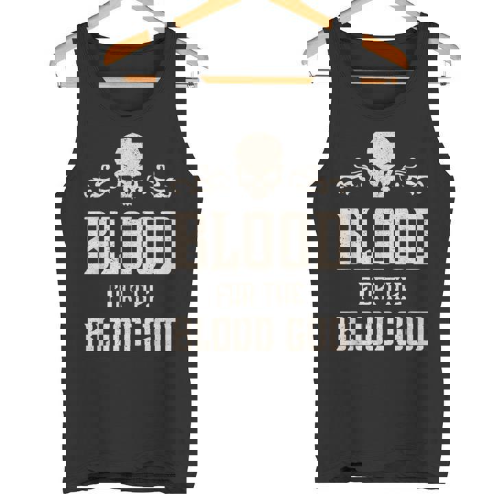 邪悪な頭蓋骨の血 血神 地獄の魔王 タンクトップ