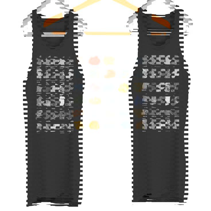 鉱石 宝石 クリスタル ロックコレクション タンクトップ