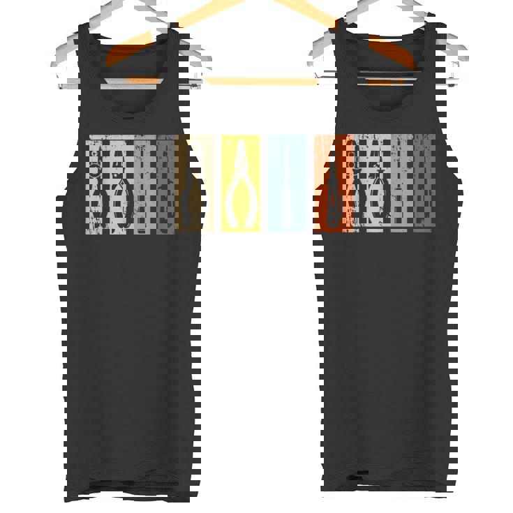 電工工具 レトロ 職人 タンクトップ