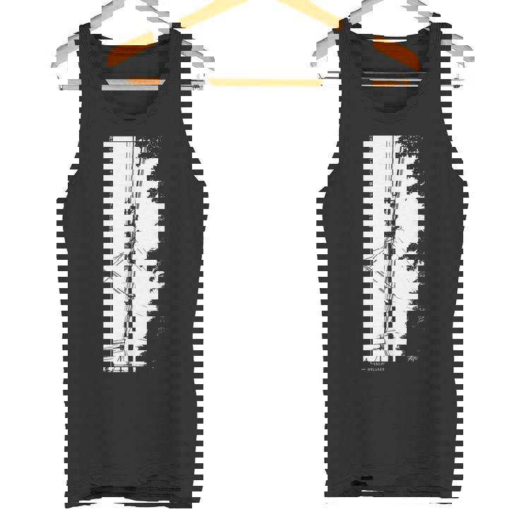 電柱 日本の アニメ ストリートウェア レトロな 雰囲気 タンクトップ