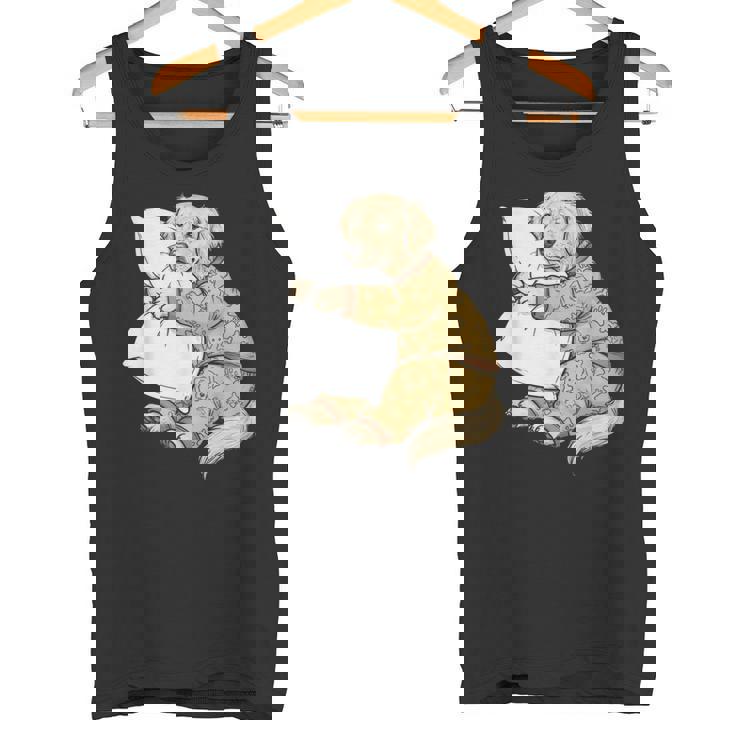 面白い スリーピー ゴールデンレトリバー パジャマ メンズ レディース キッズ タンクトップ