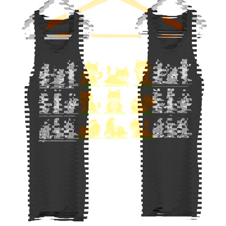 面白いtシャツ 柴犬 ヨガ イヌ わんこ メンズ 犬好き グッズ かわいい おもしろ 面白い 服 ネタ 長袖tシャツ タンクトップ