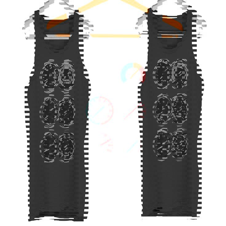 面白いtシャツ 自動車 車 スピードメーター イラスト キッズ 子供 大人 メンズ おもしろグッズ 男の子 タンクトップ