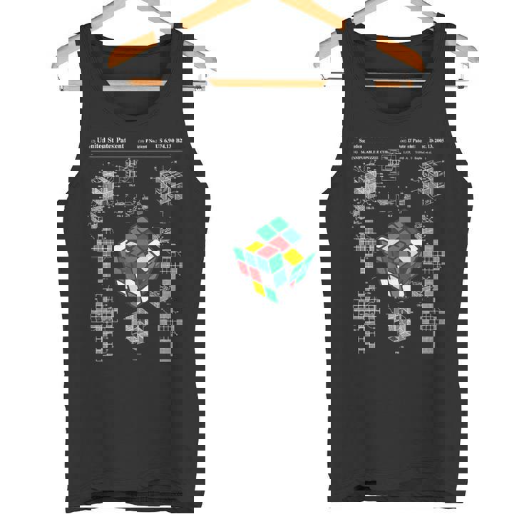 面白いオタク 特許パズルキューブ 数学教師 スピードキューバー オタク タンクトップ