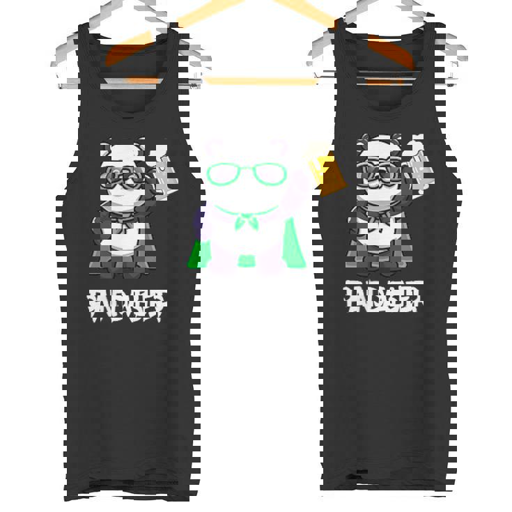 面白いパンダパンダビールドリンカー パンダビール タンクトップ