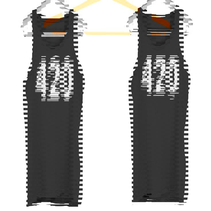 面白いマリファナ-目の錯覚 420 タンクトップ