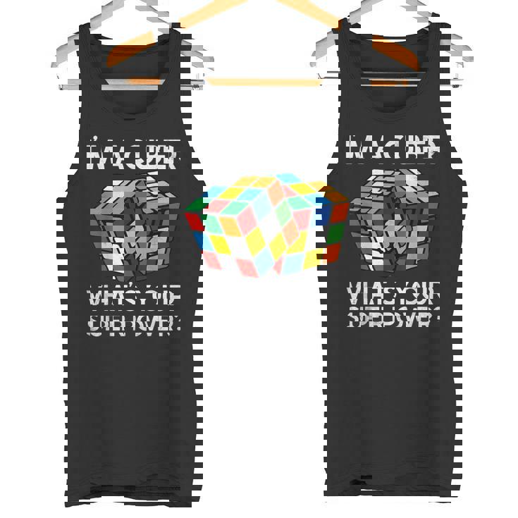 面白い数学愛好家ルービックキューブ愛好家数学教師 タンクトップ