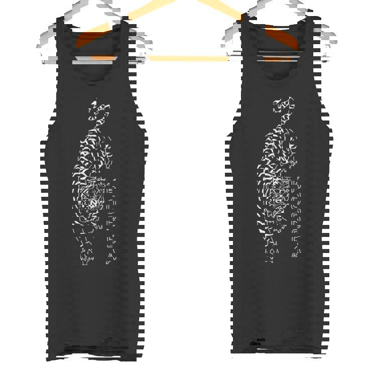 韓国 タイガー 国のお土産 先祖 ソウル アジアの 観光客 長袖tシャツ タンクトップ