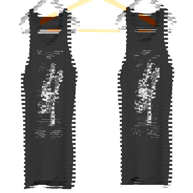 顕微鏡顕微鏡愛好家 レトロサイエンス微生物学 タンクトップ