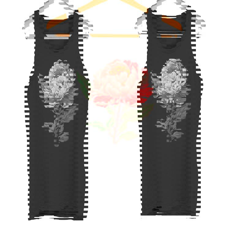 魅惑的な牡丹ブーケ タンクトップ