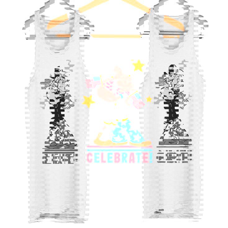 7月4日 「ポパイとオリーブオイルの愛国心」 彼と彼女 タンクトップ