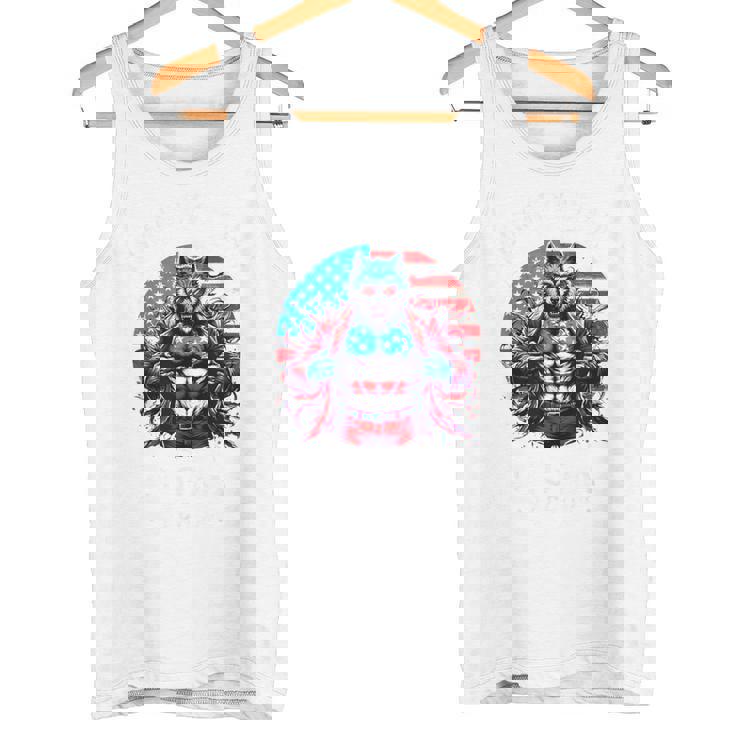 American Werewolfigma シャツ 面白い クリンジ 狼 ブレイン タンクトップ