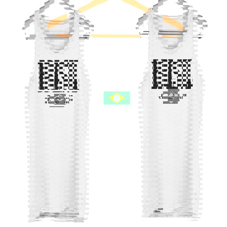 Brasil Est 1500 ブラジル ブラジリアン 国旗 プライド 長袖tシャツ タンクトップ