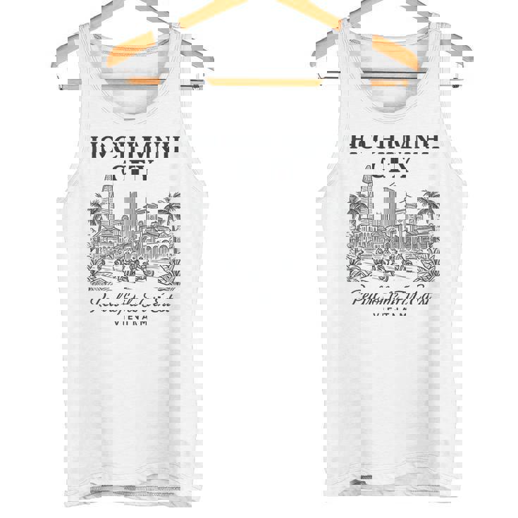 Classic Ho Chi Minh City Vietnam Asia Landmark Travel Art Tank Top