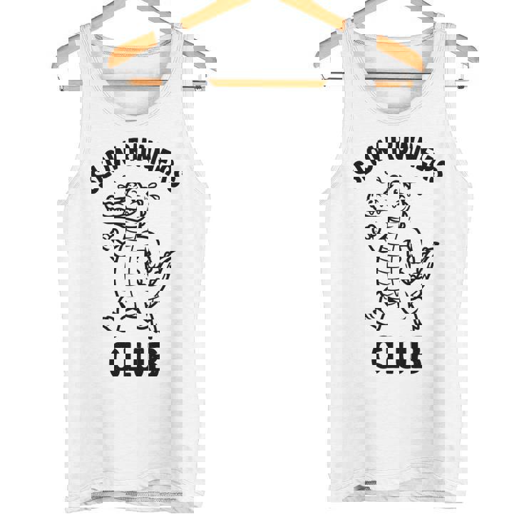 Crocodilelow Runners Club おもしろランニングマスコット 長袖tシャツ タンクトップ