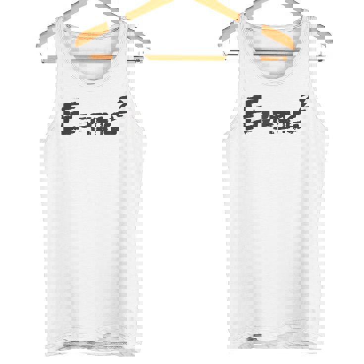 E Mc2 面白い 物理学 サイエンス シャツ エネルギー 質量光 速度 タンクトップ