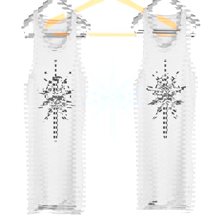 Elímbolo De Doble Ojo Y Espadas Archivotormlight Manga Larga Camiseta sin mangas