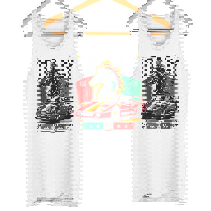 F40 イタリア スー 黒馬 タンクトップ