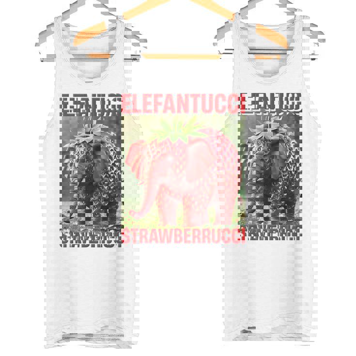 Brainrot Animal Gen Alpha Meme ストロベリーエレファント タンクトップ