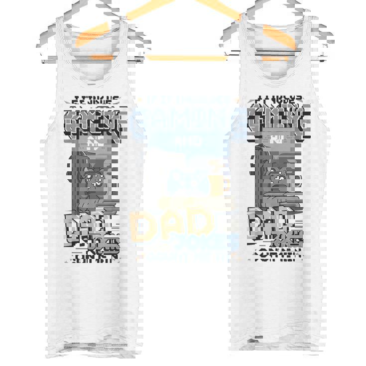 Gaming And Dad Jokes 面白い レトロ ゲーマー 父 しゃれ タンクトップ