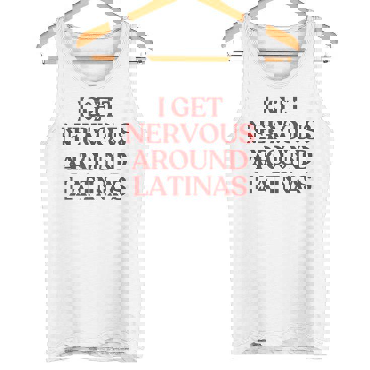 I Get Nervous Around Latinas Y2k Aesthetic Trendy タンクトップ