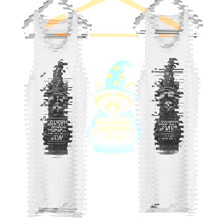 Grilled Cheese Destroyer Trendy Raccoon Cheese Foodie Lover Tank Top