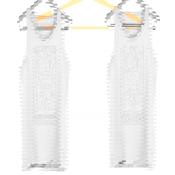 The Hanged Man タロットカード ゴシック ハロウィン ホラー バックプリント タンクトップ