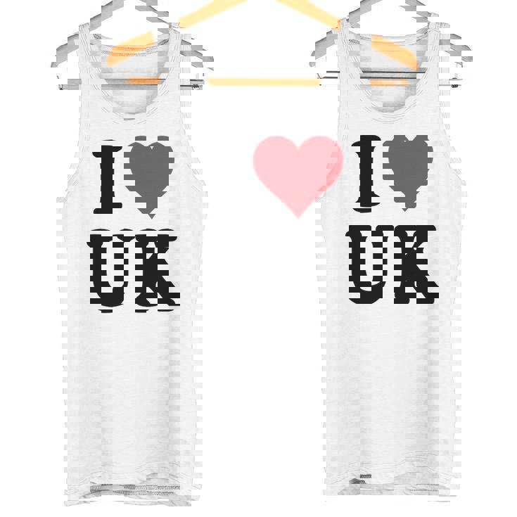 I Heart Uk Initials I Love UK First And Last Name U K 長袖tシャツ タンクトップ
