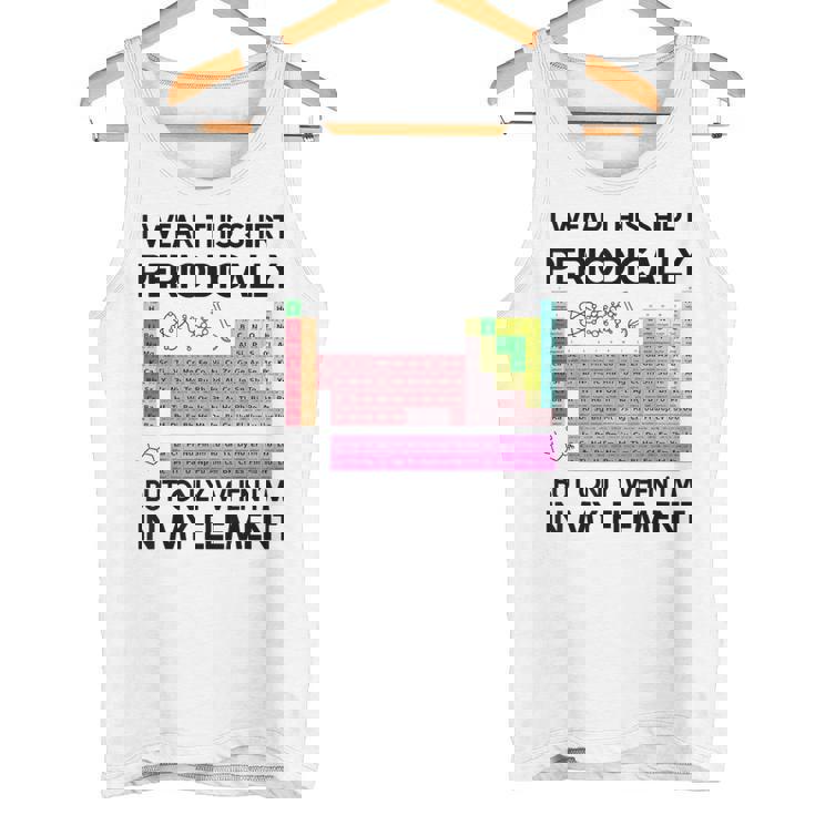 Juego De Palabras De Química Divertido Con Tabla Periódica Camiseta sin mangas