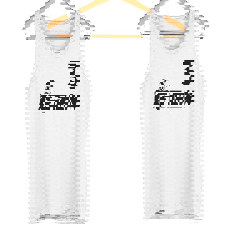 Keirin レッド ナンバー3 レッド ナンバー3 レーシング タンクトップ