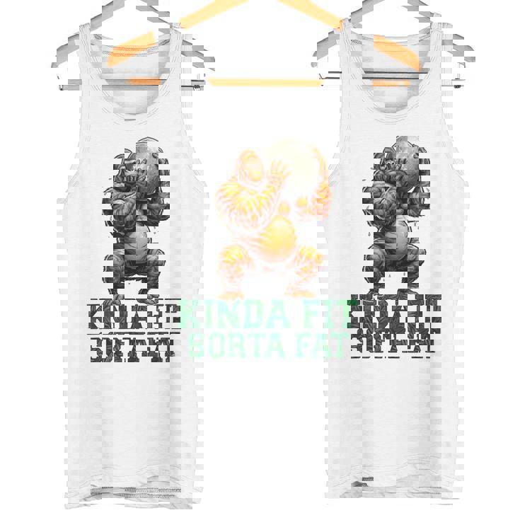 Kinda Fitorta Fat Gorilla ヘビーウェイトリフティング 面白いジム タンクトップ