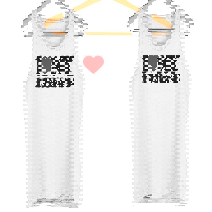 I Love My Husband I Heart My Husbandalentines Day タンクトップ