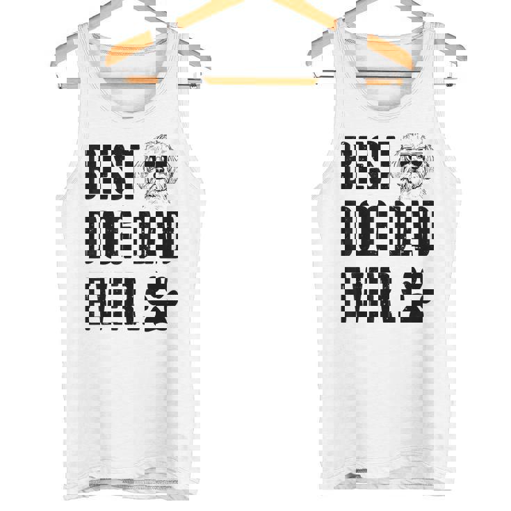 Maltese Papà Papà Miglior Cane Papà Mai Uomini Canotta