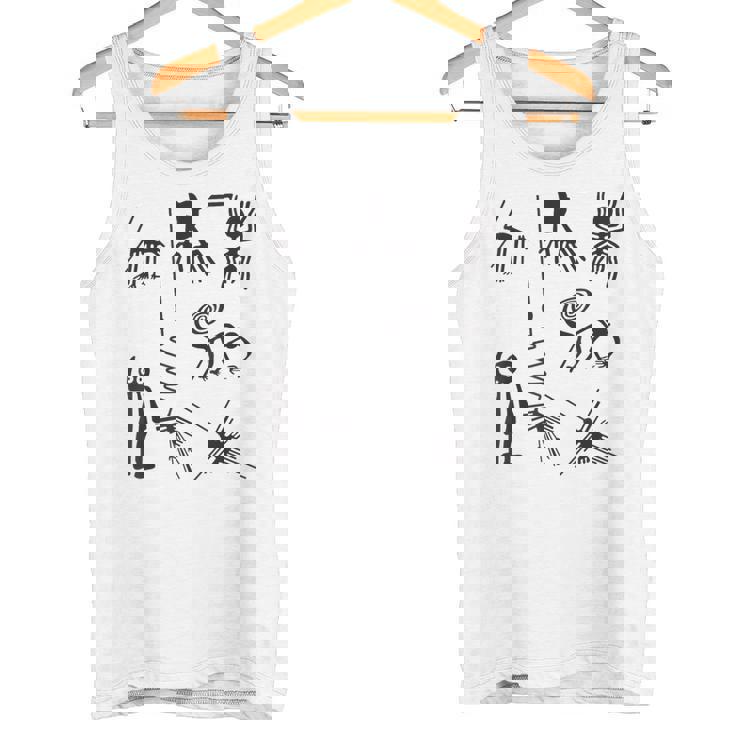 Nazca Lines 古代ufoエイリアン地球外生命アートtシャツ タンクトップ