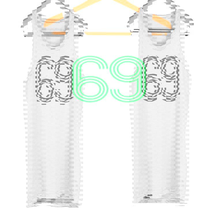 Number 69 シャツ レトロ ユニフォーム ヨーロッパスタイル バックプリント ジャージ タンクトップ