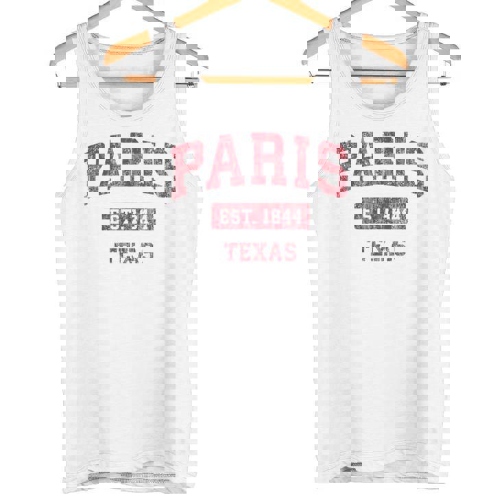 Paris Texas Tx ビンテージスポーツデザイン レッドデザイン タンクトップ