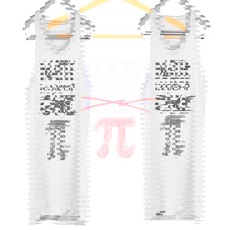 Pi Day Math Is A Piece Of Cake ファニーtシャツ 314用 タンクトップ
