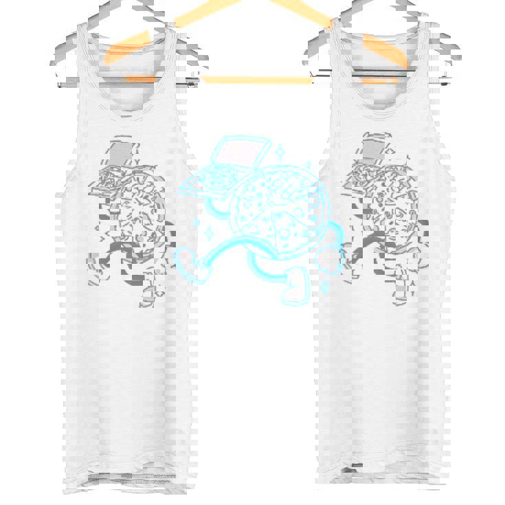 Pizza Perfect The Best Pizza On Earth バックプリント タンクトップ