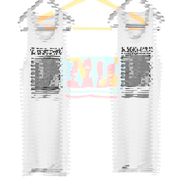 Talking Heads イエロー レトロ グラフィック タンクトップ