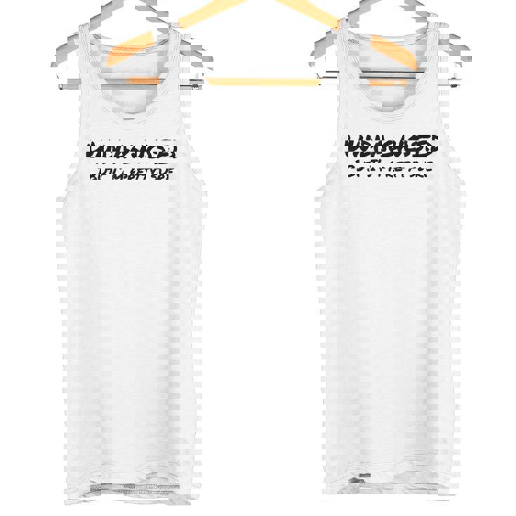 Undiagnosed But I'm Prettyure ブラックフォント タンクトップ