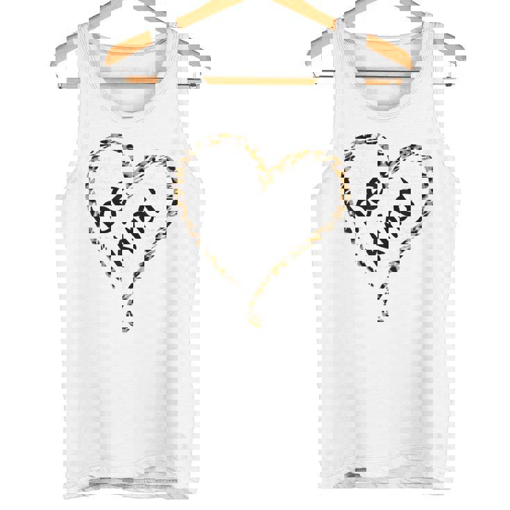 Unity Day Orange Leopard Heart Be Kind Tank Top