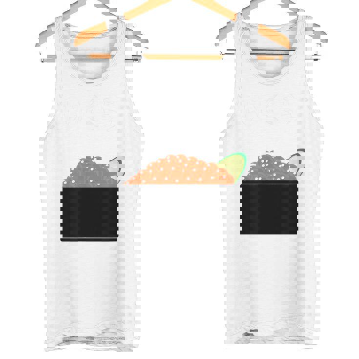 【いくら】イクラ 寿司 おすし 軍艦巻き 可愛い おもしろ 面白い 鮭 魚卵 料理 文字 ネタ ウケ狙い 文字入り 変な タンクトップ