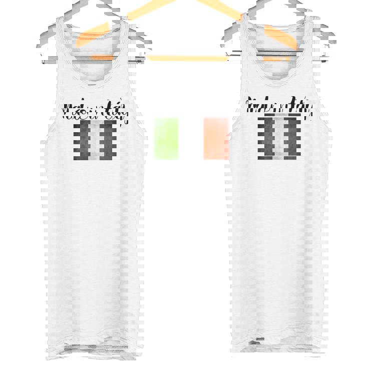 イタリア製イタリア国旗シャツ。 タンクトップ