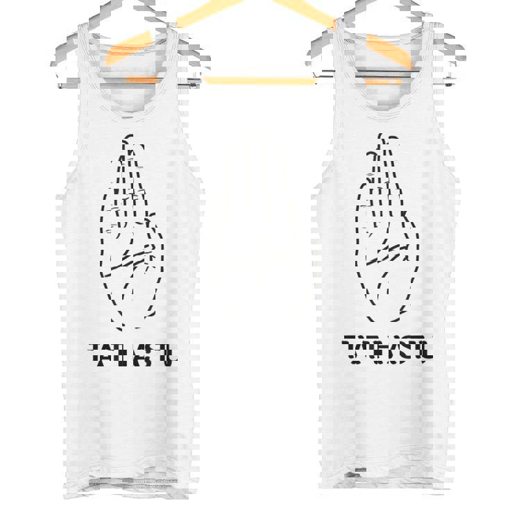 インドのサンスクリット語タタストゥデザイン タンクトップ