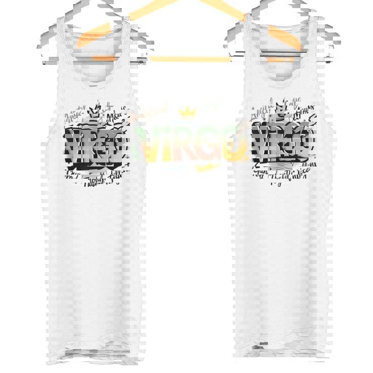 カラフルな乙女座の星座デザイン タンクトップ