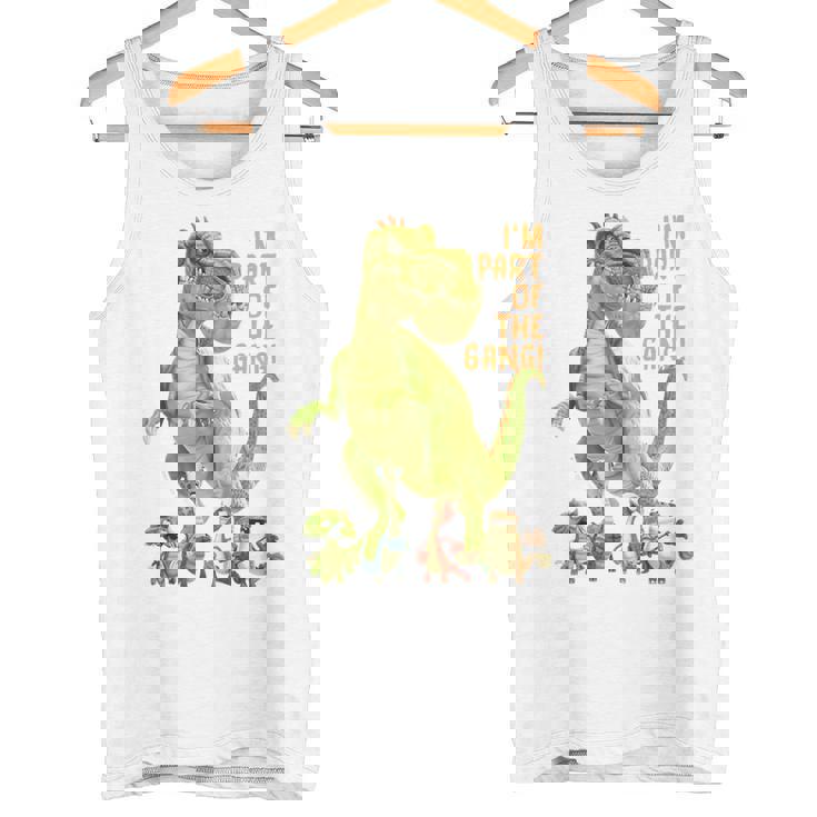 キッズ ギガントサウルス、最大の恐竜-カラフルで楽しいデザイン タンクトップ