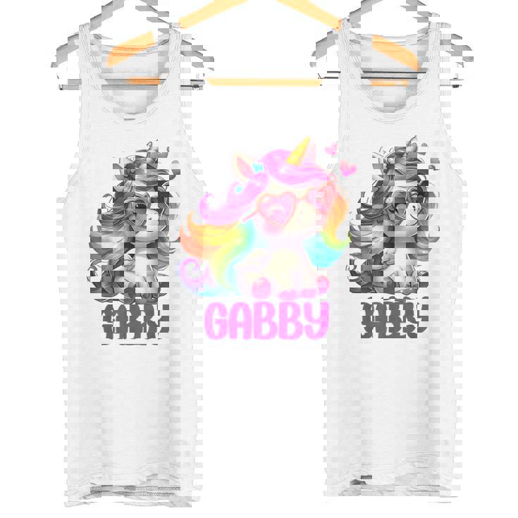 ギャビーユニコーン 名前入りデザイン タンクトップ
