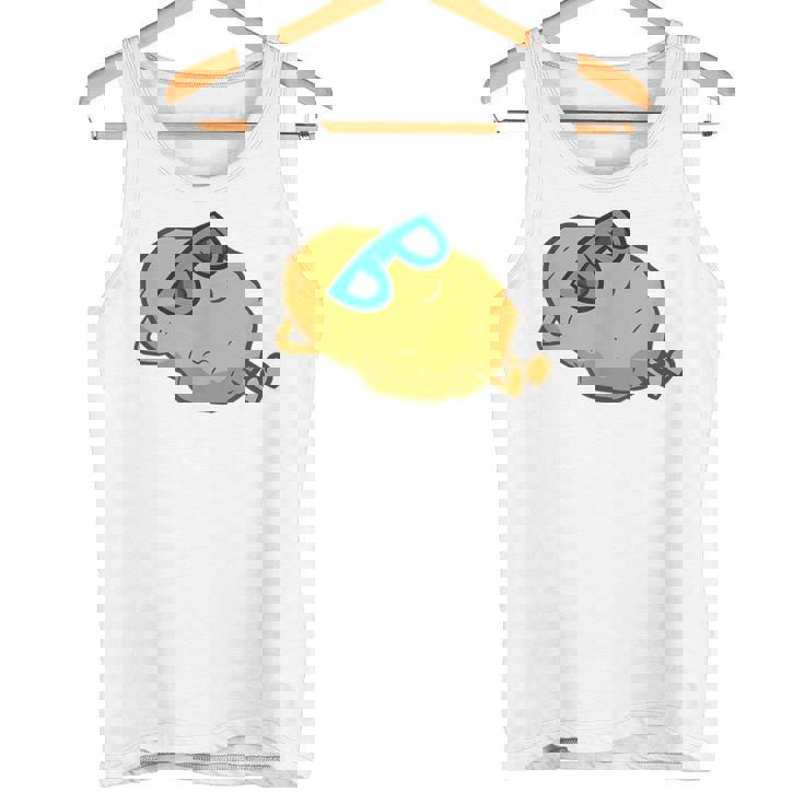 サングラスでかわいいポテチ リラックスポテチ タンクトップ