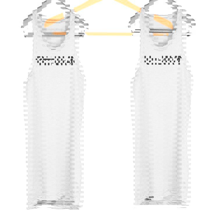 シンプルなトッテナムデザイン。 タンクトップ