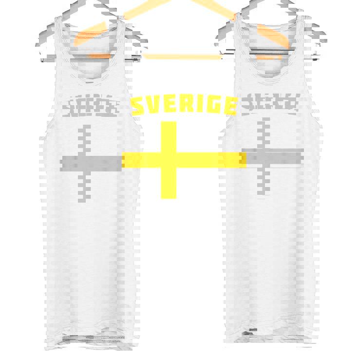 スウェーデンサッカースウェーデン国旗 ファンジャージ タンクトップ